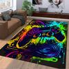 Colorful Game Controller Rug for Gamers Suitable for Use As an Anti-slip Game Mat for Living Room and Bedroom Sofas