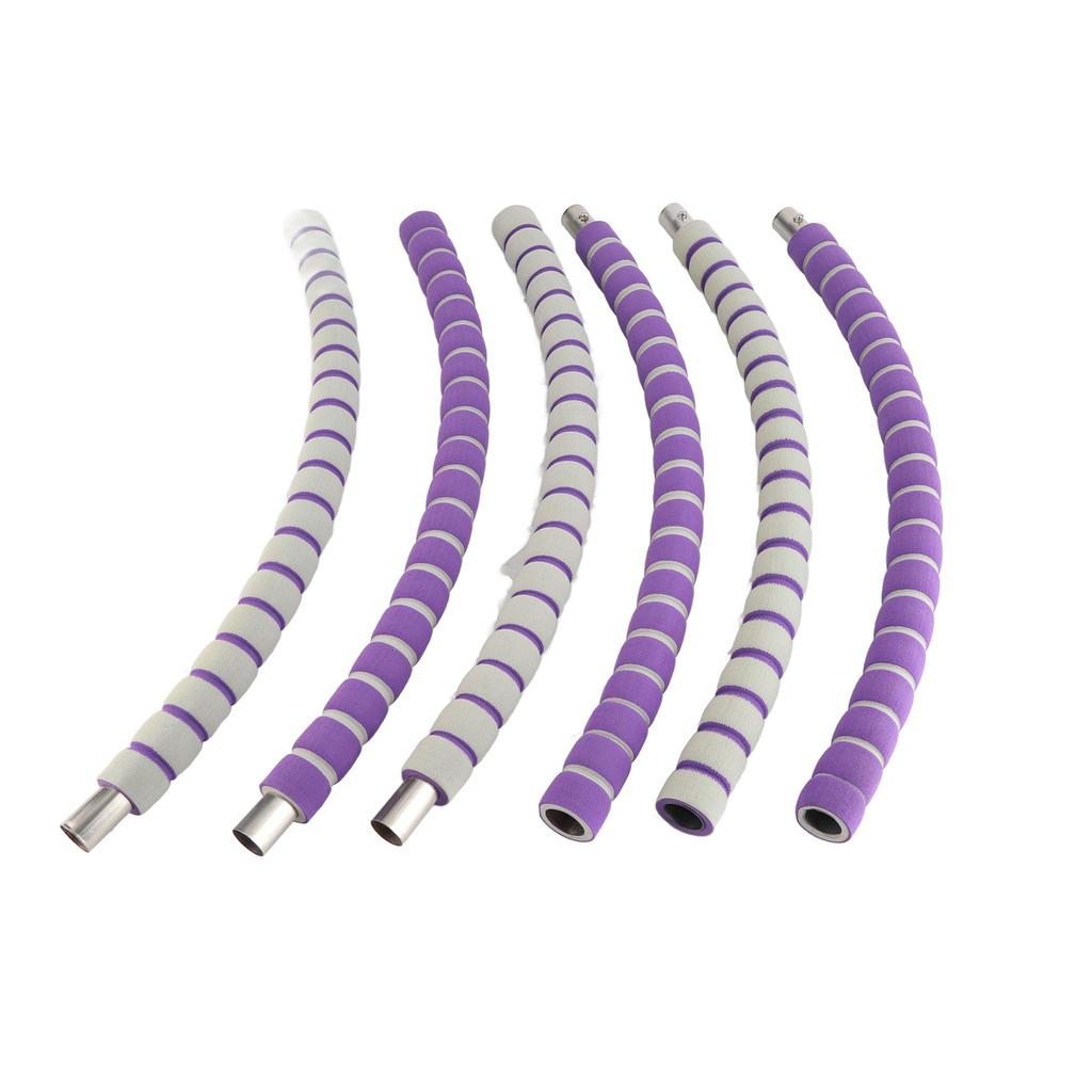 Hula Ring Detachable Stainless Steel Sponge Quickly Tighten Belly Weighted Hoop for Sport Exercise