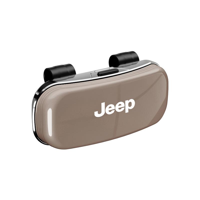 AJL6  Car Glasses Case Protective Sunglasses Storage Box For Jeep Grand Cherokee Wrangler JK Gladiator Compass Renegade Wagoneer