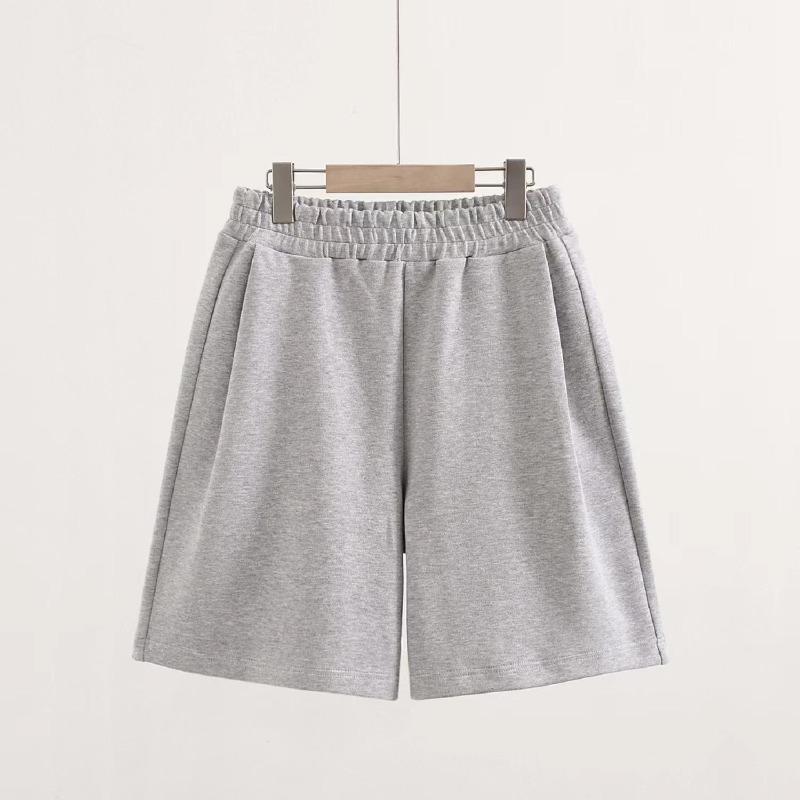 Women's summer new high-quality cotton shorts versatile and thin elastic waist wear commuter casual fashion shorts