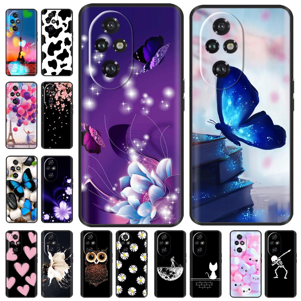 For Honor 200 Pro Case Soft Silicone Luxury Painted Back Cover For Honor200 Honor 200 Pro Cases 200pro Shockproof Bumper Shell