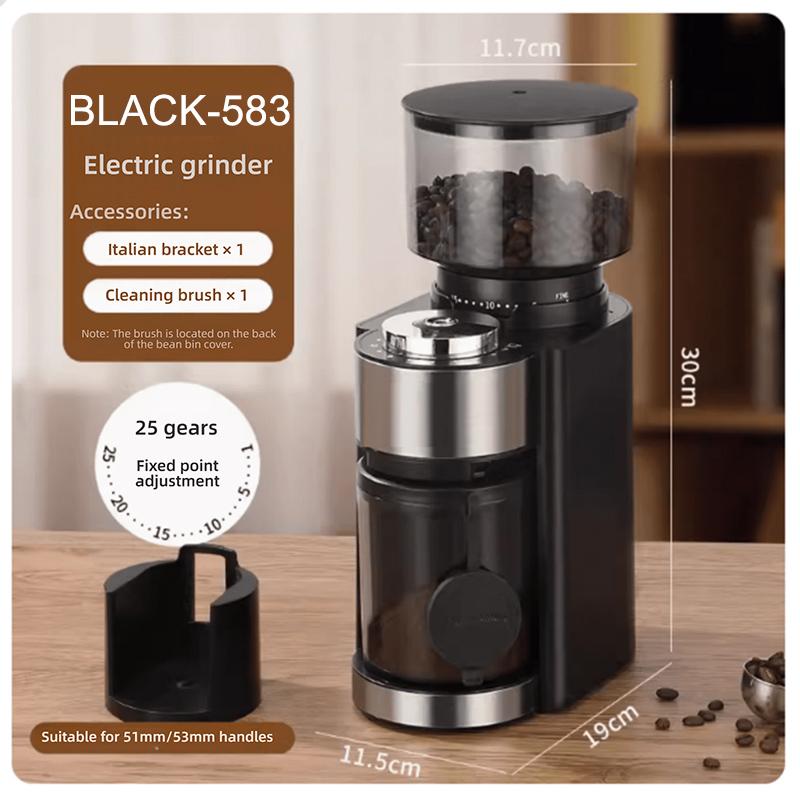 Electric Bean Grinder Coffee Bean Grinder Hand-operated Italian Grinder Household Small Size Coarse and Fine Can Be Researched