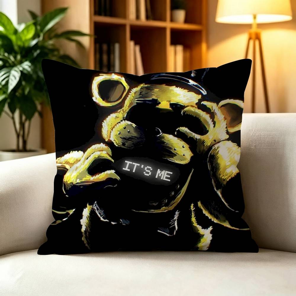 G-Glamrock F-Freddy Fnafs  Square Pillow Case Multi Sizes For Car Home Bedroom Decor Custom Valentine Gifts