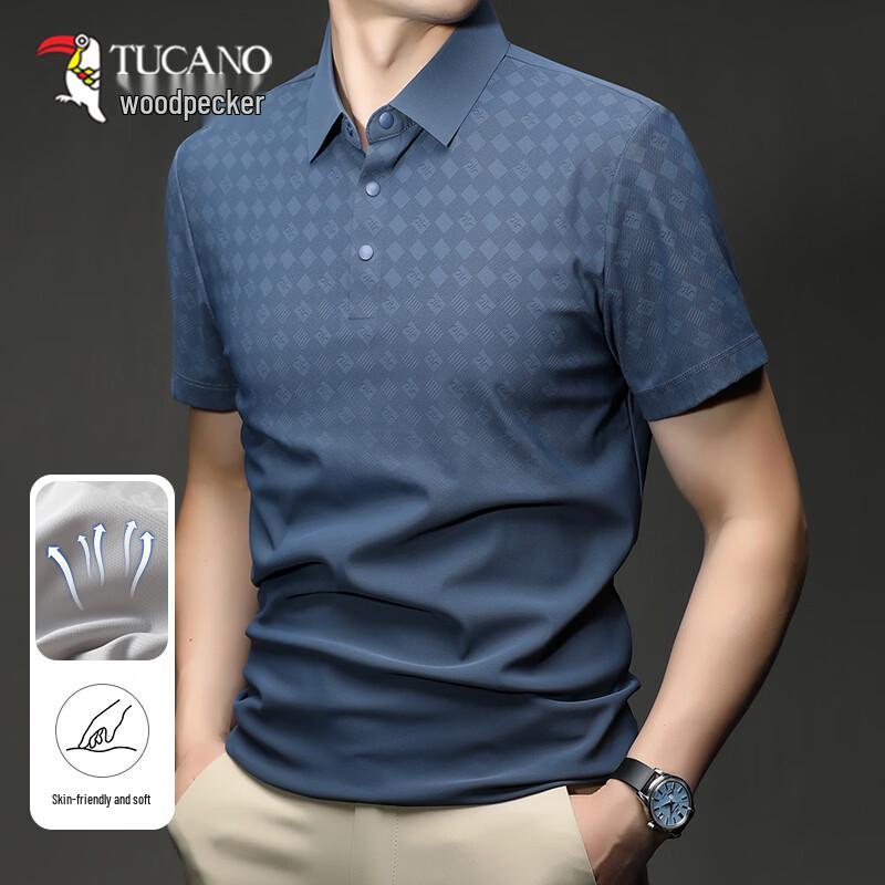 

TUCANO Men s Short Sleeve Ice Silk Polo Shirt 50