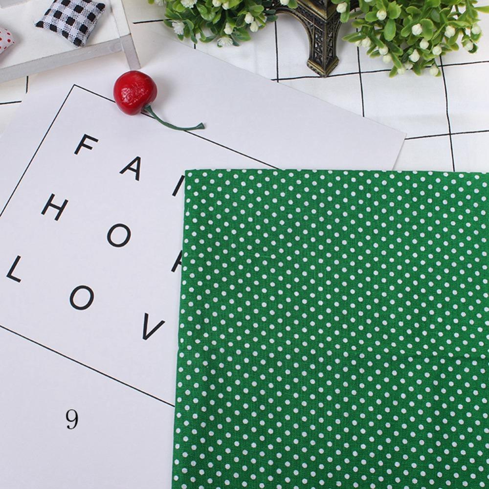 7pcs Green Pre Cut Fabric Squares Cotton Quilting Fat Quarters Patchwork Fabric Kit For Quilting