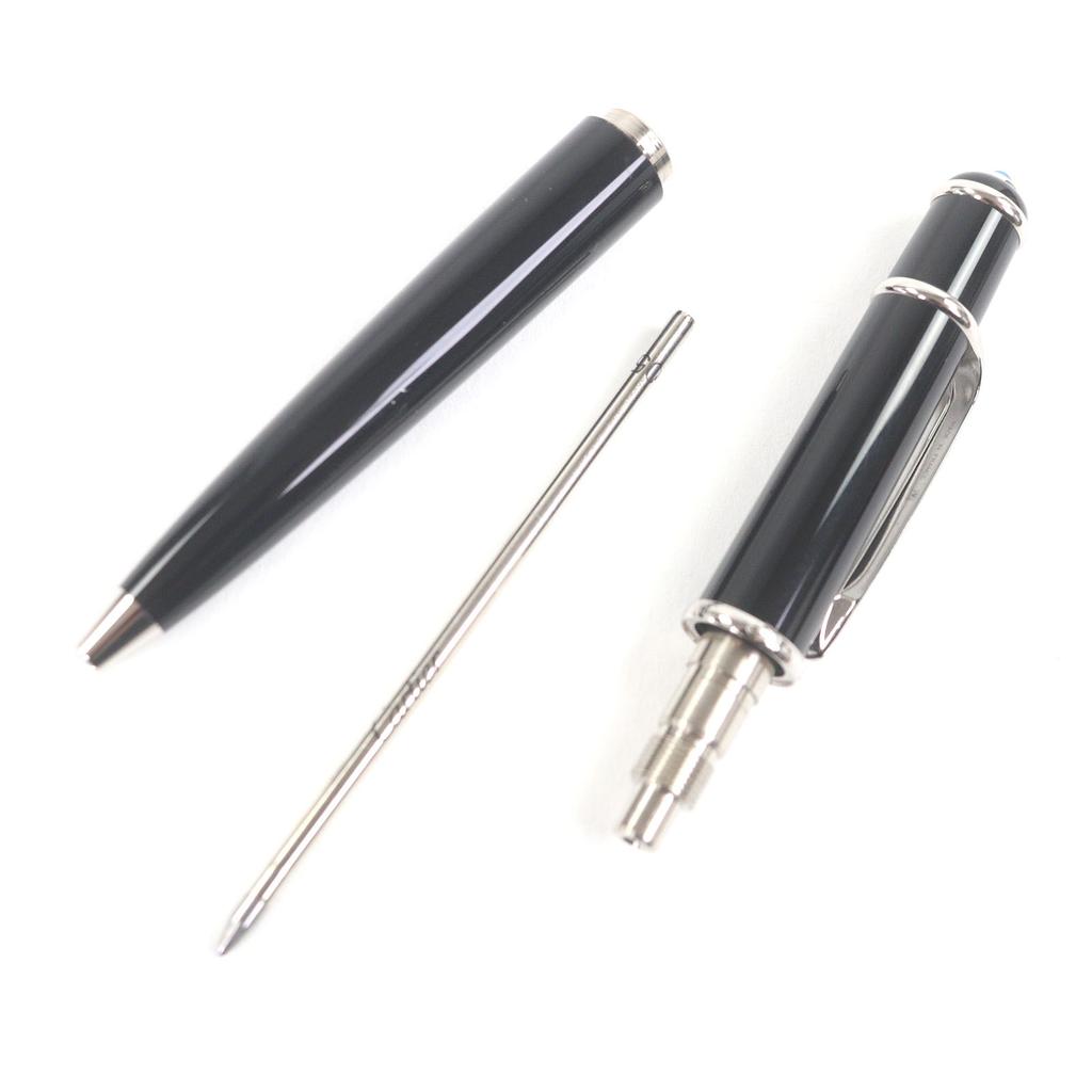 Excellent Cartier Ballpoint Pen Mini Diavolo De Cartier Black Silver Used