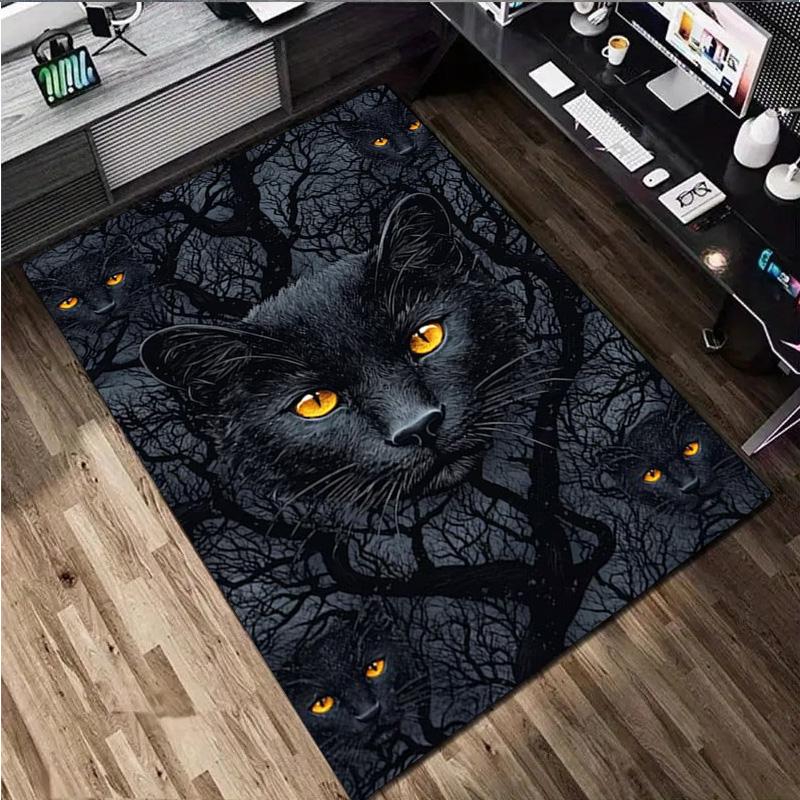 Katze Tier Teppich Haus Teppich Büro Dekorativer Teppich Für Wohnzimmer Schlafzimmer Fußmatte Boden Teppich Computer Stuhl Bereichsteppich
