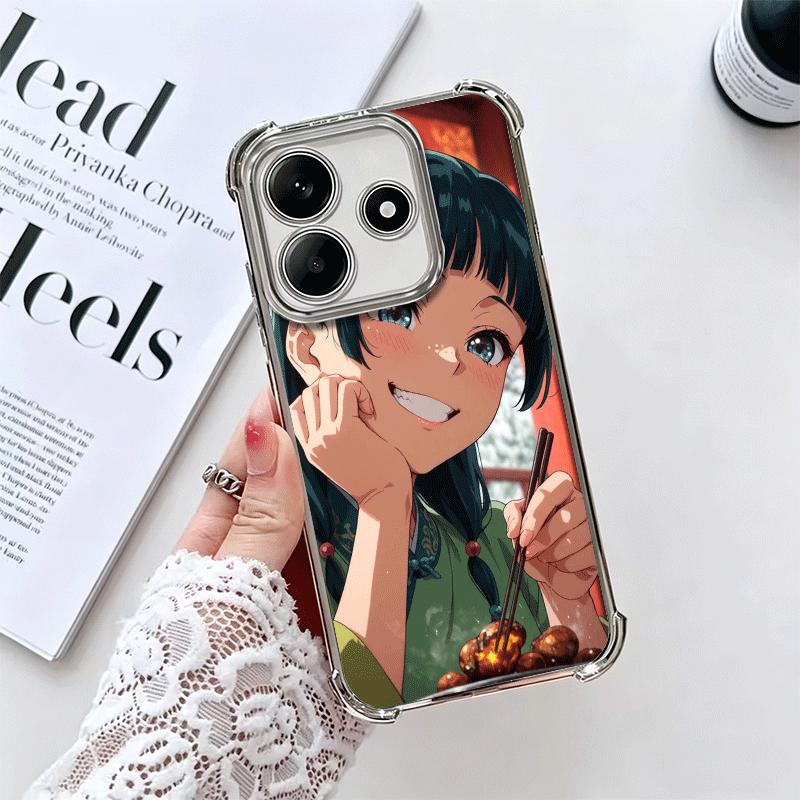 A-Apothecary D-Diaries Anime Plating Phone Case For Xiaomi Redmi Note 14 15 Pro Plus 13 12 11 11S 11T 10 9S 9 5G Anti-Fall Airab