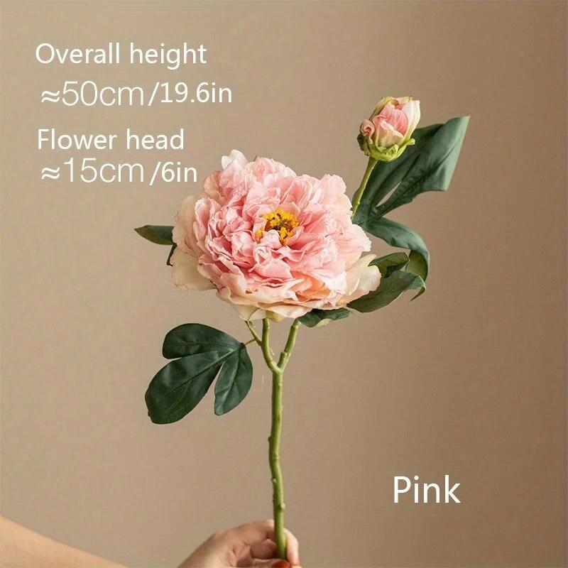 

Имитация пионов, искусственные цветы для дома и гостиной, украшение обеденного стола букетом из сухих цветов