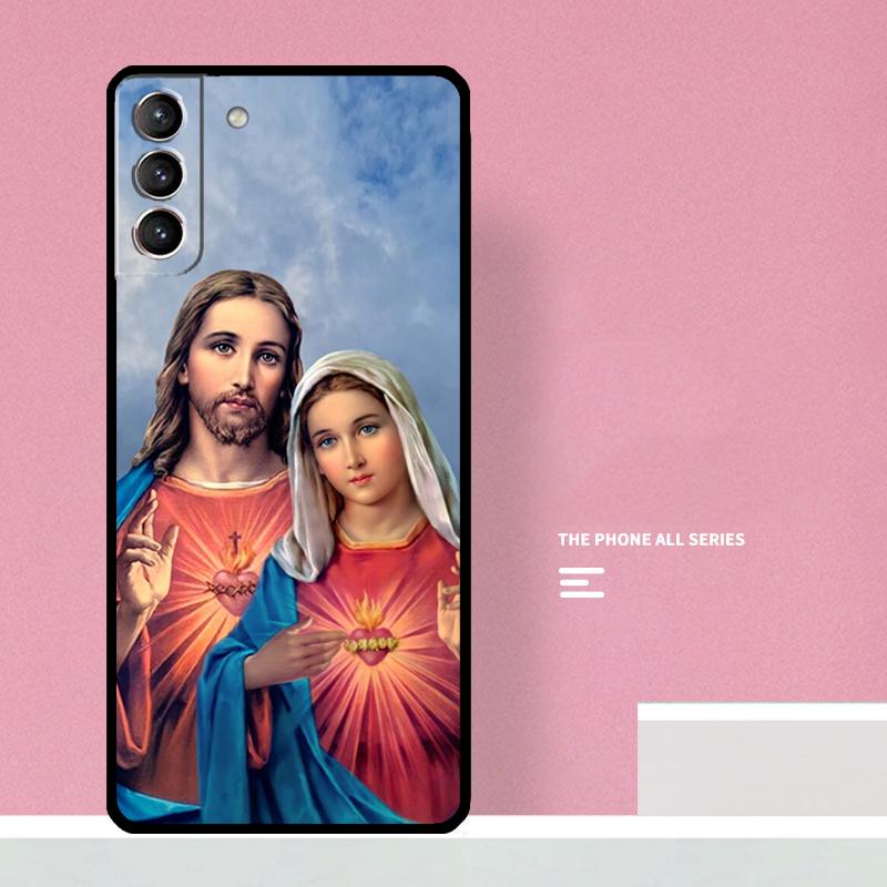 Virgin Mary And Jesus Phone Case For Samsung Galaxy S24 S26 Ultra S20 S21 S22 S23 S25 Plus S10 S25 FE Cover Coque