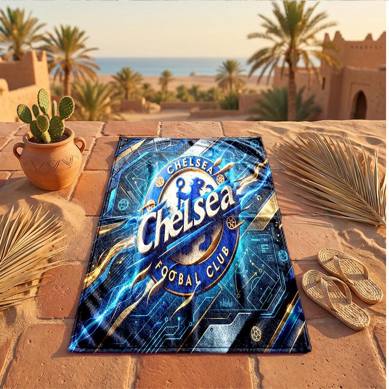 Asciugamano da Spiaggia in Microfibra con Stampa Chelsea FC Asciugatura Rapida Assorbente Grande Asciugamano per Spiaggia Nuoto Viaggio