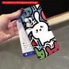 2DFlat Samsung Phone Case Cute Bunny Cartoon Pattern Phone Case Applicable To Galaxy S22 S23 S24 S25ULTRA S26 A12 A13 A14 A15 A16  A34 A35 A54 A55
