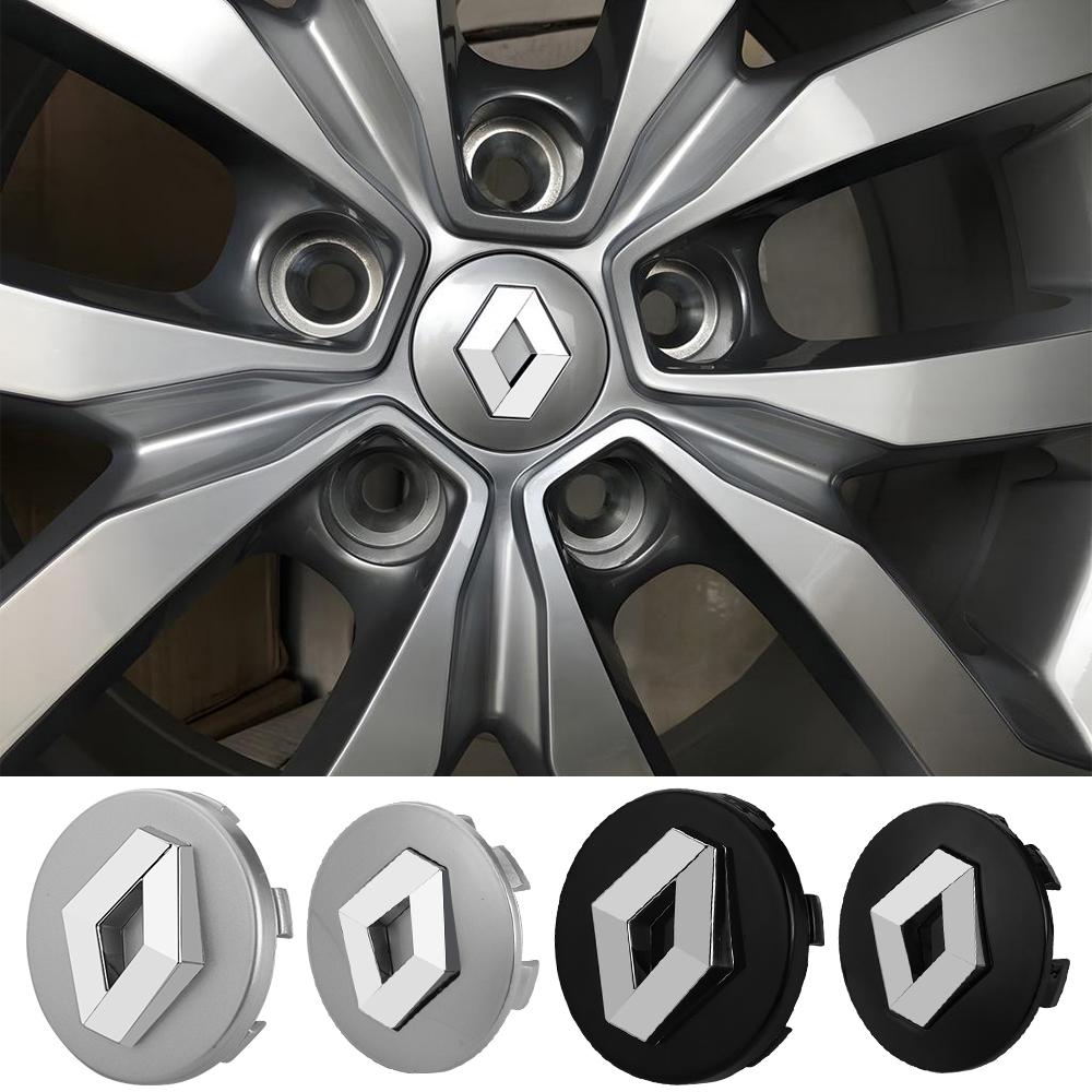 4PCS 56mm 60mm Car Wheel Center Cap Logo Hub Badge Rims Cover For Renault Megane 2 3 Clio 4 Trafic Captur Emblems Kangoo Zoe