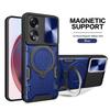 For Oppo A18 A38 A58 A78 A60 4G Case Shockproof Armor Magnetic Ring Stand Cover for Oppo A98 A79 5G Slide Camera Protect Fundas