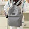Mori Ins Versatile Schoolbag Design Sense Niche Versatile Junior High School Backpack Men Solid Color Backpack Women