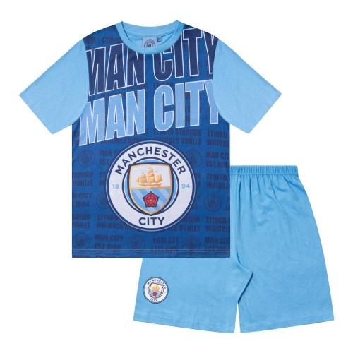 Manchester City FC Boys Foden 47 Sublimated Short Pyjama Set