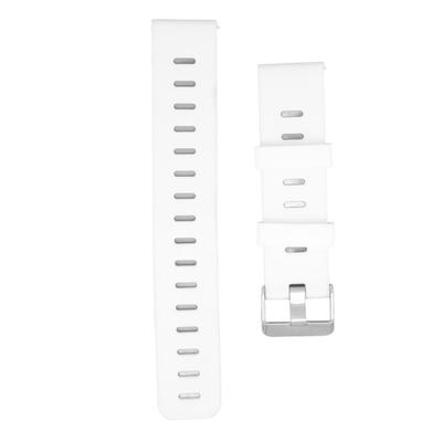 20mm Měkký silikonový řemínek k hodinkám Náhradní náramek s plochými otvory pro Amazfit GTS 3Bílý