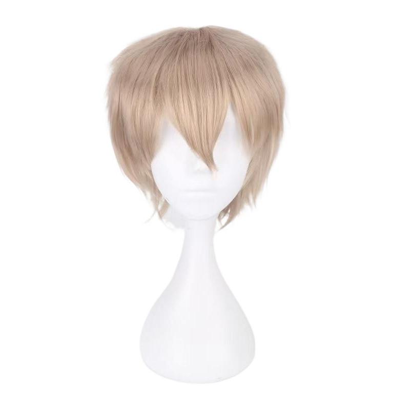 Cos Short Black Cosplay Wig With High Temperature Silk For Anime Costumes