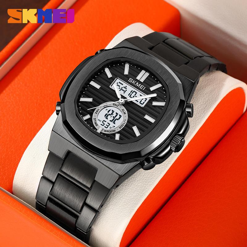Luxury Men Watch Male Quartz Wristwatch Classic Black Gold Stainless Steel Band Simple Reloj Business Man Sports Calendar Clock