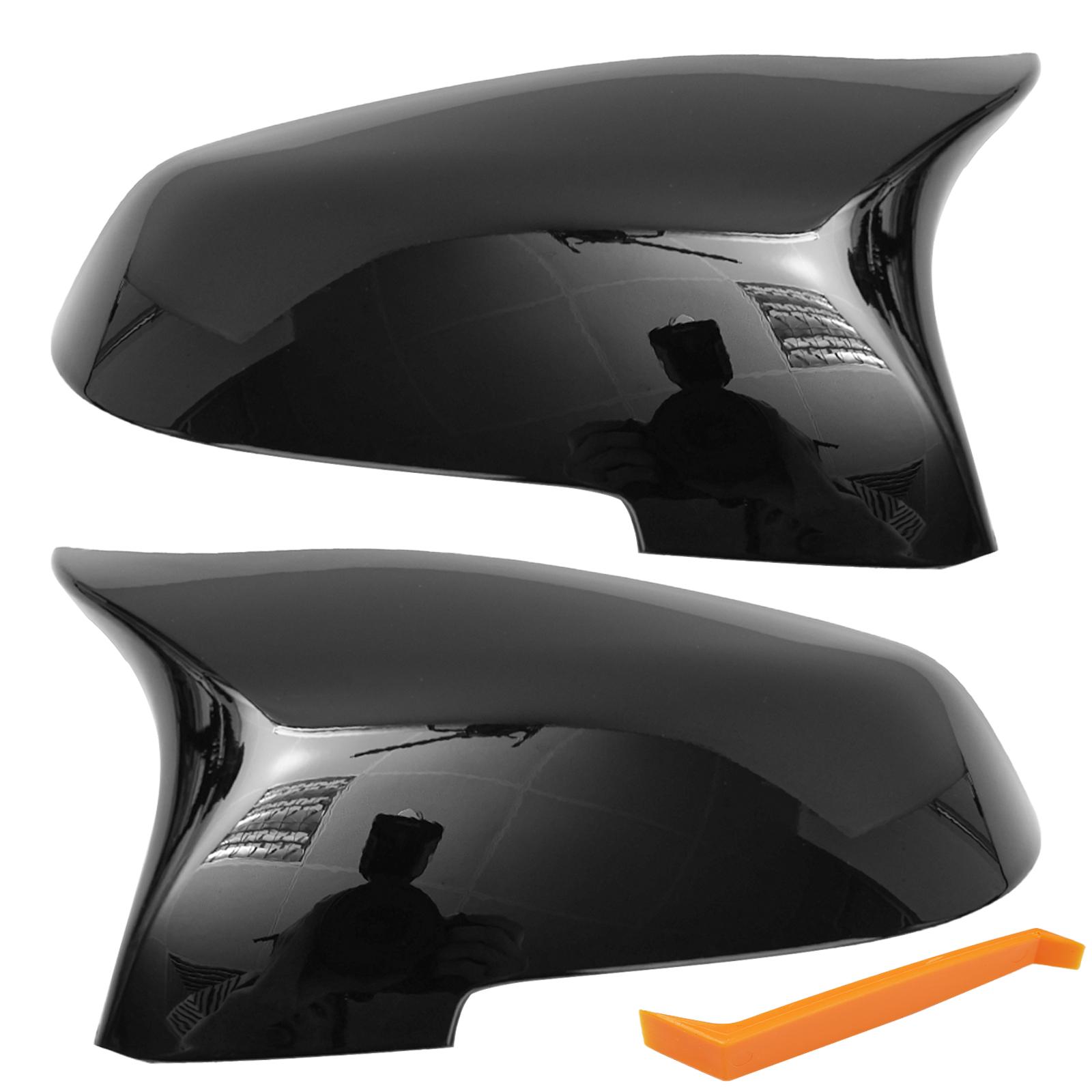 

Для BMW 5 6 7 Серії F10 F18 F11 F06 F07 F12 F13 F01 Пара Глянцевих/Вуглепластикових Накладок на Дзеркала Бокового Виду Капелюшки L+R чорний