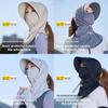 Summer Sun Protection Neck Gaiter With Breathable Ice Silk For Cycling And Driving