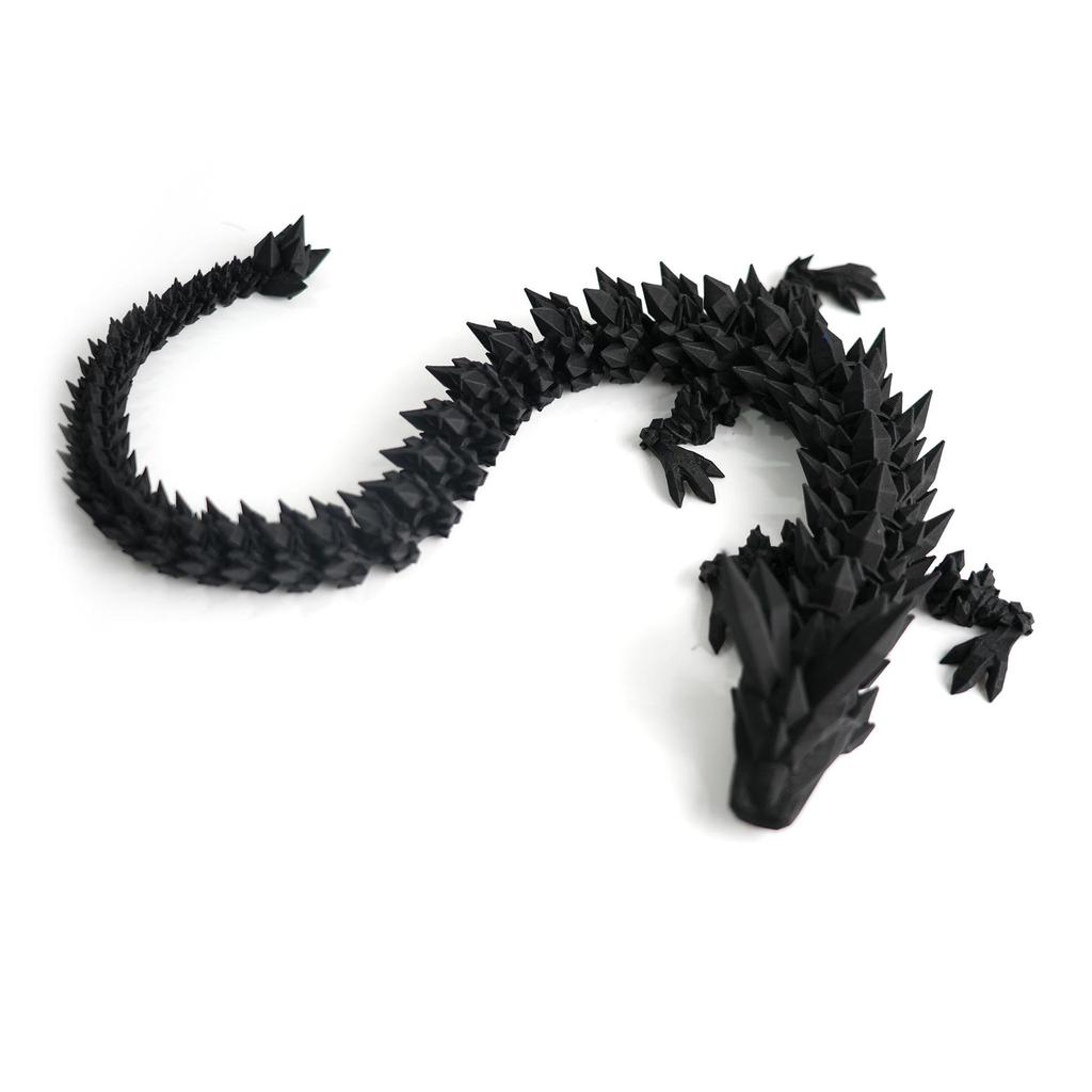 3D Printed Dragon Rotatable Articulated Dragon Crafts Statue Creative Kid Interaction Toys Dragon Ornaments Sculpture
