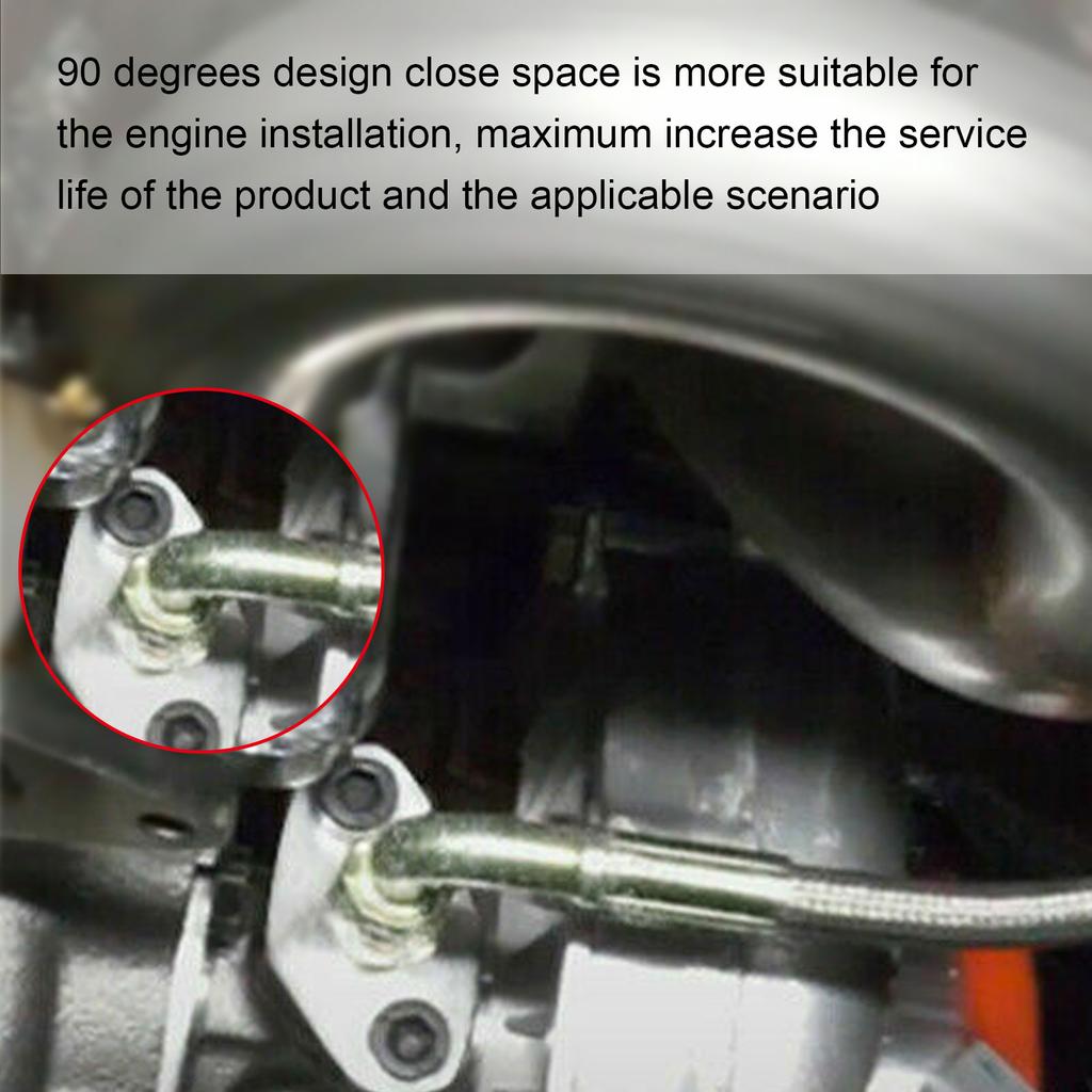 Turbo Oil Feed Line Oil Return Line Oil Drain Line Kit Turbo Oil Feed Line Kit T3 T4 T60 T61 T70 Tube 1/8 PNT Connectors Kit 41