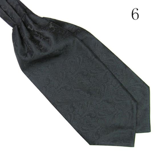 Men's Classic Colorful Silky Satin Wedding Banquet Necktie Cravat Ascot Tie