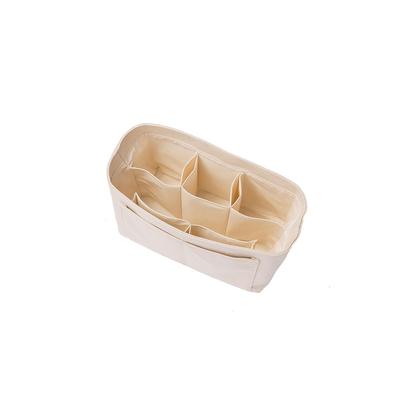 YONBEN Purse Organizer Insert Bag Felt Fabric Handbag Organizer, 4 Sizes, Speedy Never Full (Beige, Small)