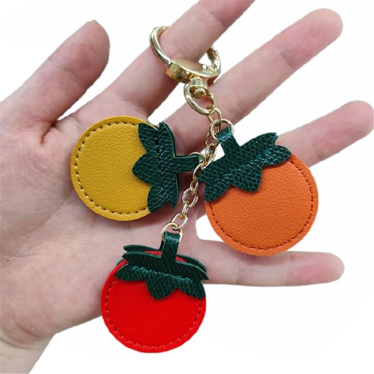 Lovely Fruit Keychain Portable PU Accessory for Practical Decorative Use