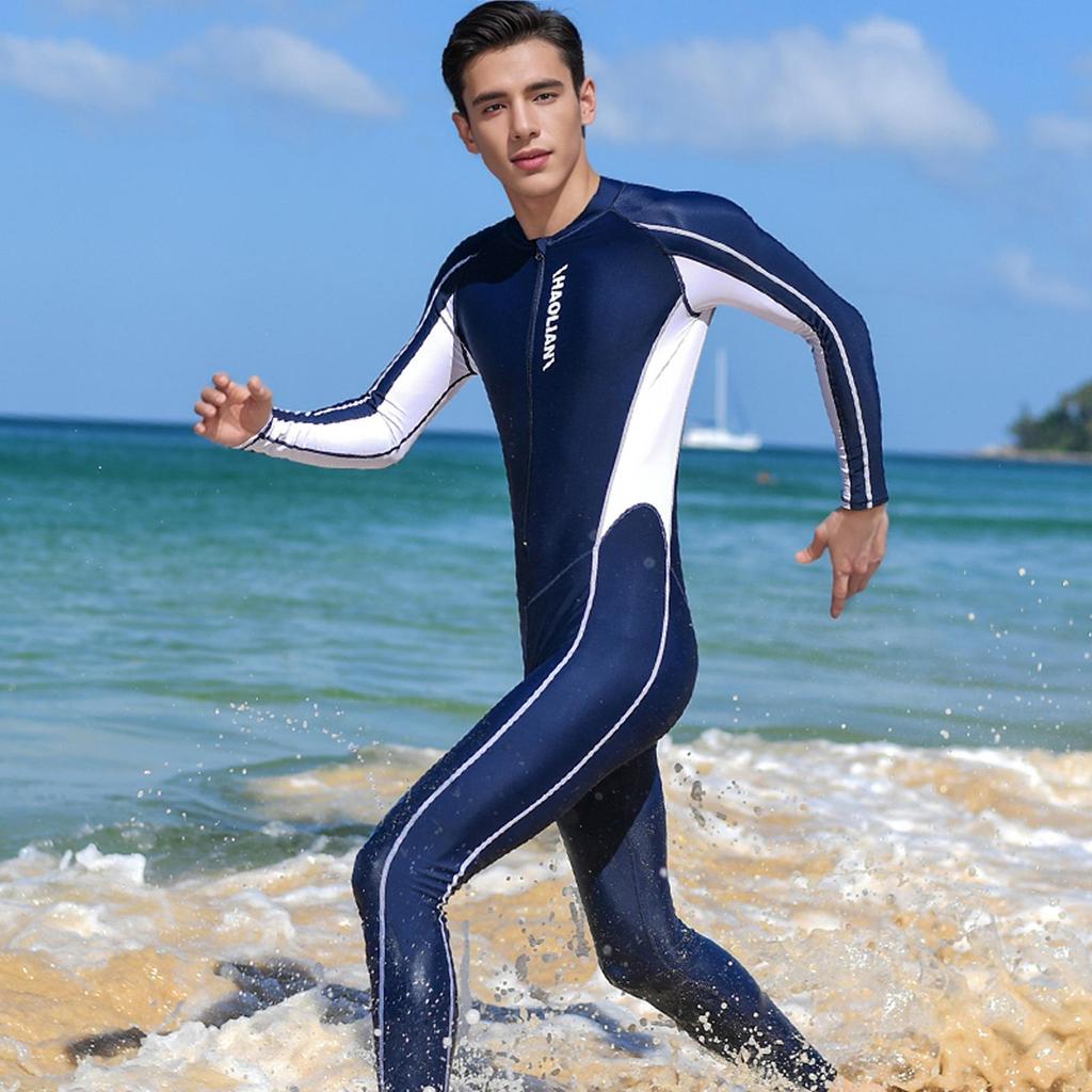 Professional Men's Plus Size Quick-Drying Muslim Swimsuit: Long Sleeve & Pants Set