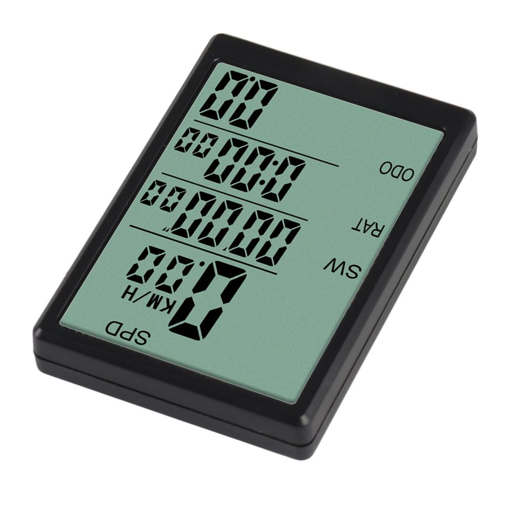 Bike Computer Wireless Bike Speedometer Water Resistant 3in LCD Screen Backlit Cycling Odometer