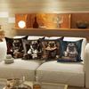 1/4pcs Pug-Inspired Decorative Pug Pillow Covers Sofa cushion cover home bedroom room decoration