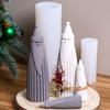 Stampo Candela Babbo Natale Senza Volto Silicone Fai da Te Ornamento di Natale Artigianato Realizzazione Sapone Aromatico Gesso Resina Argilla Stampi Decorazioni per la Casa