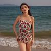 Swimsuit Women's One-piece Triangle High-class Feeling Ins Wind Hot Sexy Fashionable Floral Girl Swimming Suit