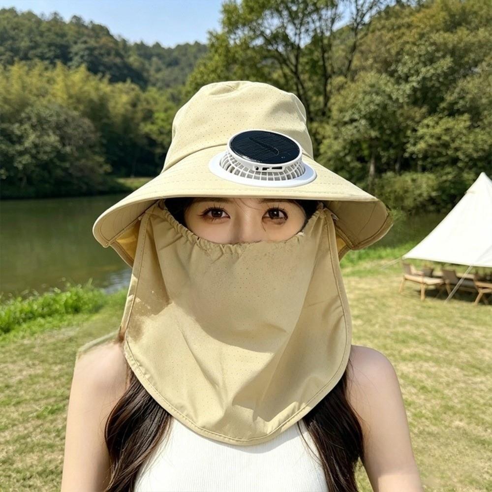 Adjustable Rechargeable Fan Hat Long-lasting Sun Shading Hat for 3.7V300MAH Beach Wear