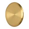 Servierschalen aus Edelstahl Grillplatte Verdickte runde Platte Goldene Dessertplatte