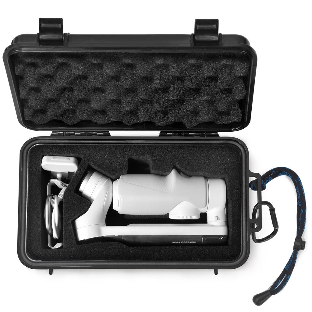 Lekufee Portable Waterproof Hard Case Insta360 Flow Pro Compatible with Flow 2 Insta360 Flow Creator Kit Compatible with Smartphone Gimbal and Compact