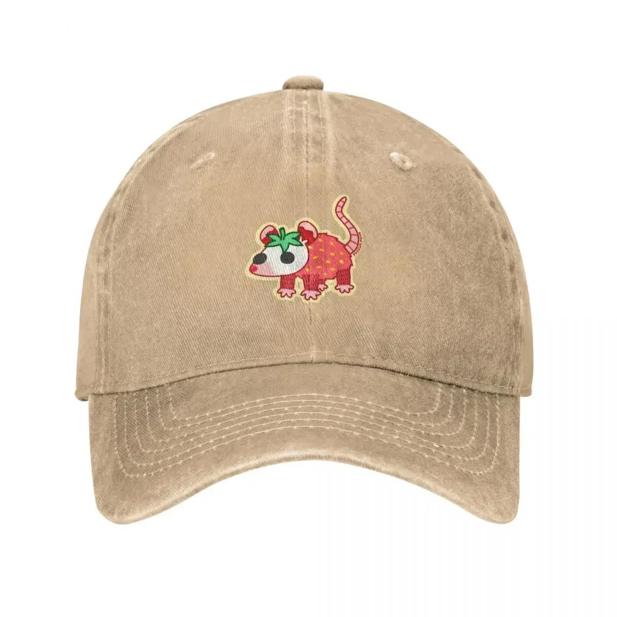 

Strawberry Poss Baseball Cap F derby hat Sunhat For Unisex Womens