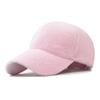 New Solid Color Ultra Soft Velvet Baseball Cap Duck Tongue Cap Outdoor Sunshade Autumn And Winter Hat