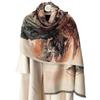 Autumn and winter new scarf women's Tongguan Puxue double-sided jacquard shawl versatile high-end imitation cashmere scarf