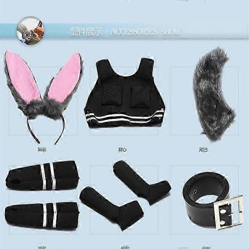 Boy - Crazy Zootopia Anime COSPLAY Judy Police Officer Costume