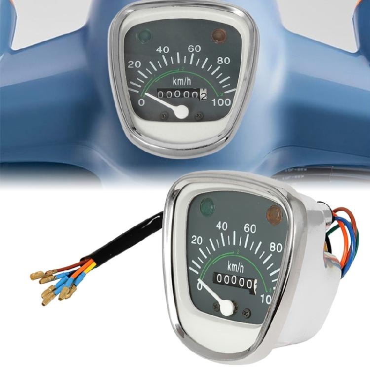Motorcycle Indicator Light Instrument Panel Speedometer Gauge Accurate Mileage with Accurate Speed Reading for C50 C70