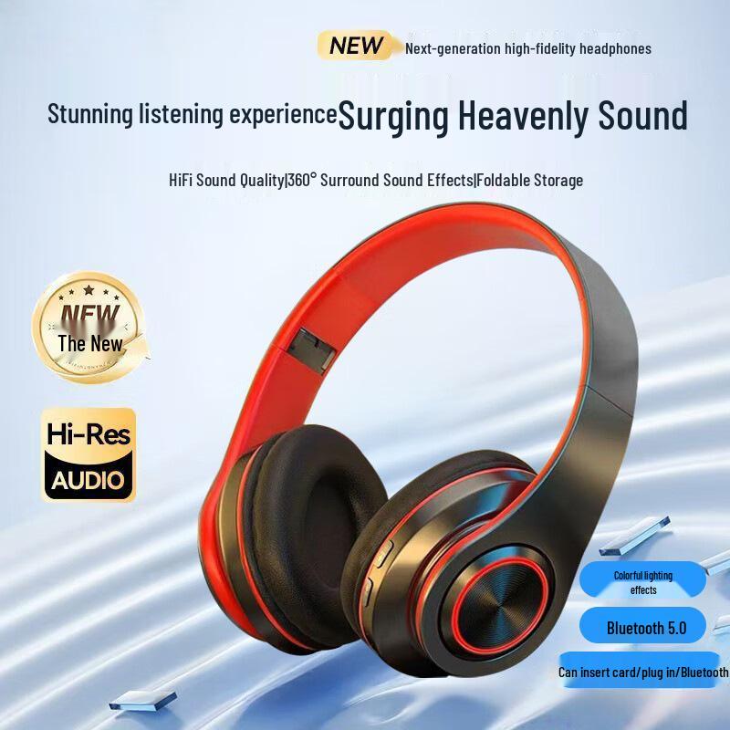 Bluetooth Headphones B39: High-Quality Sound, Luminous Design, Ideal for Music, Gaming, and HD Calls for Men and Women.