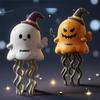 1 Pcs Dancing Ghost Pumpkin Festival Atmosphere Props Interesting Halloween Christmas Magical Twist And Stress Relief Trick Toy