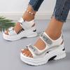Plus Size Wedge Sports Shoes with Thick Sole - Lightweight and Comfortable Sandals for Women