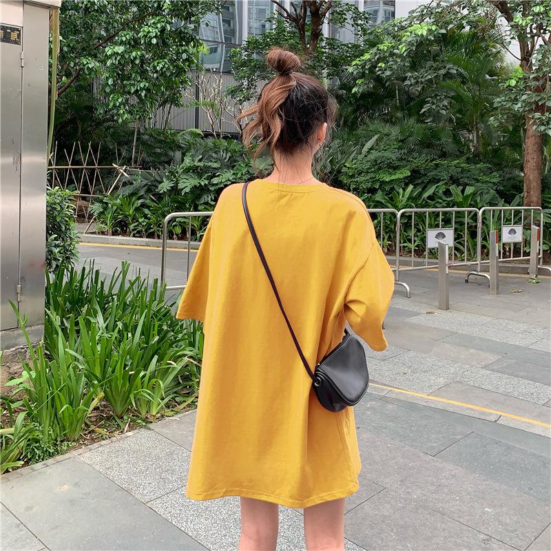 Vintage Buchstabenprint Lässiges Oversize T-Shirt Sommer koreanisch Kurzarm T-Shirts für Damen Kleidung Harajuku Studenten Y2k Oberteile Streetwear