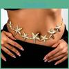 Starfish Chain Waist With Electroplated Alloy For Summer Fashion Accessory