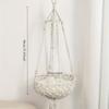 1pcs Bohemian Handwoven Cotton Rope Cat Hammock - Hanging Rattan Bed for Indoor Cats  Pet Basket with Macrame Design