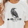 Vintage Raven Halloween T-Shirt, Trick or Treat Crow Graphic Tee for Spooky Season, Gothic Halloween Shirt, Unique Halloween Design